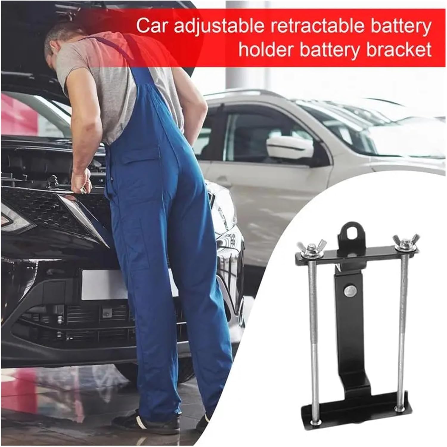 2pcs Battery Fixing Tool Space-Saving(27cm)