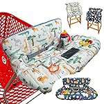 Shopping Cart Cover for Baby Grocery Cart Cover for Baby boy and Baby Girl, High Chair Cover for Baby and Toddler, Baby Registry Gift - Waterproof - Extra Large - Double Sided (Beige)