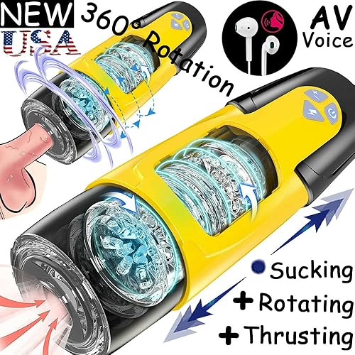 Miniatura 5 de WALLER PAA Masturbadores Masculinos Manos Libres Automático Taza Giratoria Empujando Stroker Hombres Juguete Sexual