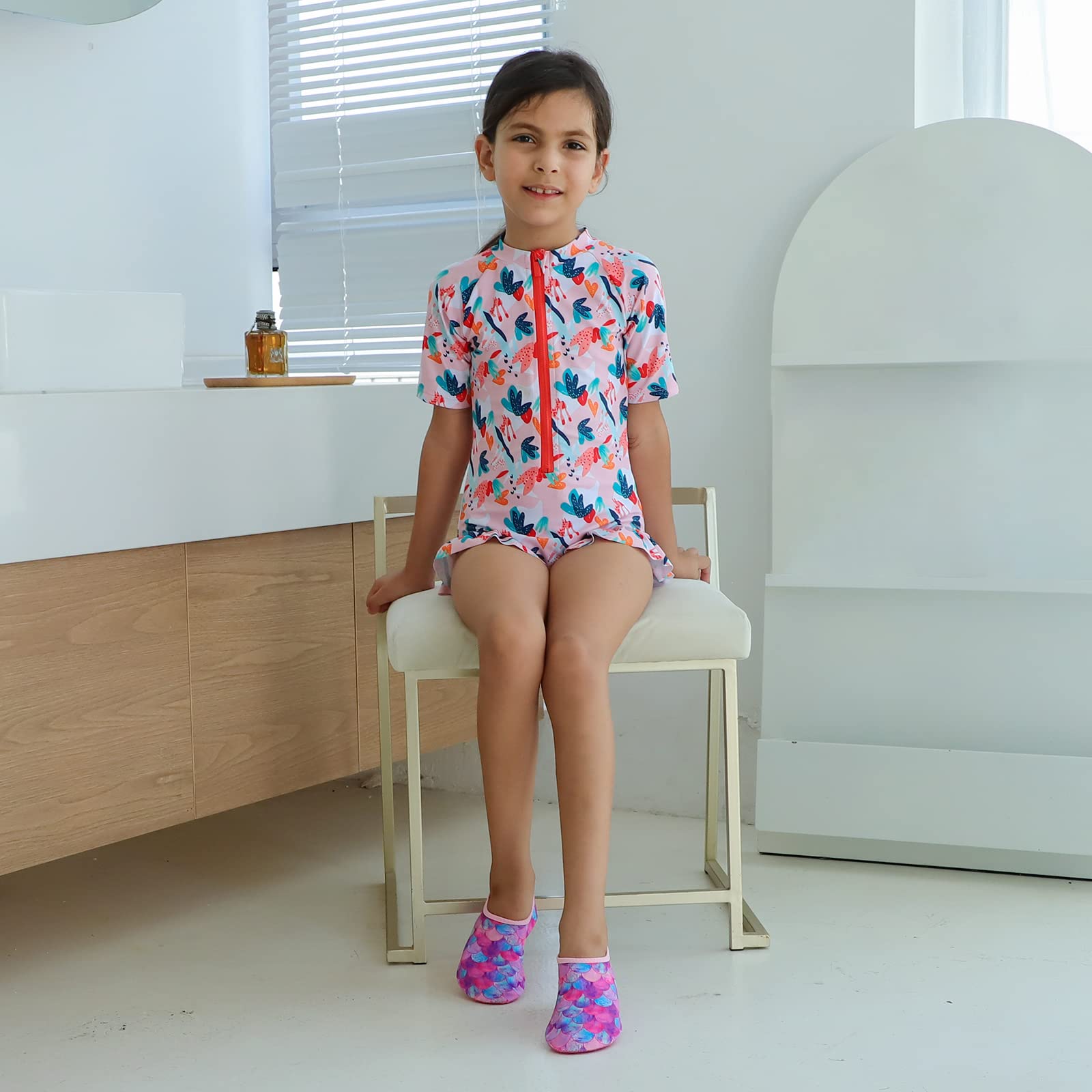 MASOCIO Escarpines de Agua para Niños Secado Rápido y Antideslizante Calcetines Verano para Playa Piscina Natacion