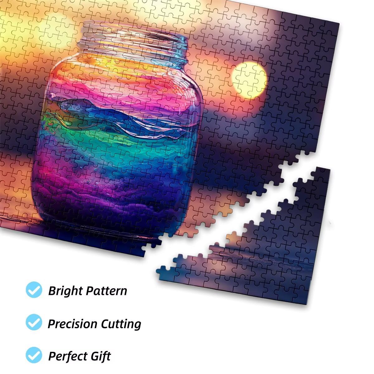 Puzzle 3000 elementów dla dorosłych, sowa, butelka, klasyczne drewniane puzzle dla dorosłych, 122 x 81 cm, imponująca gra edukacyjna, wyzwanie, gra logiczna dla całej rodziny, relaksacyjny, prezent