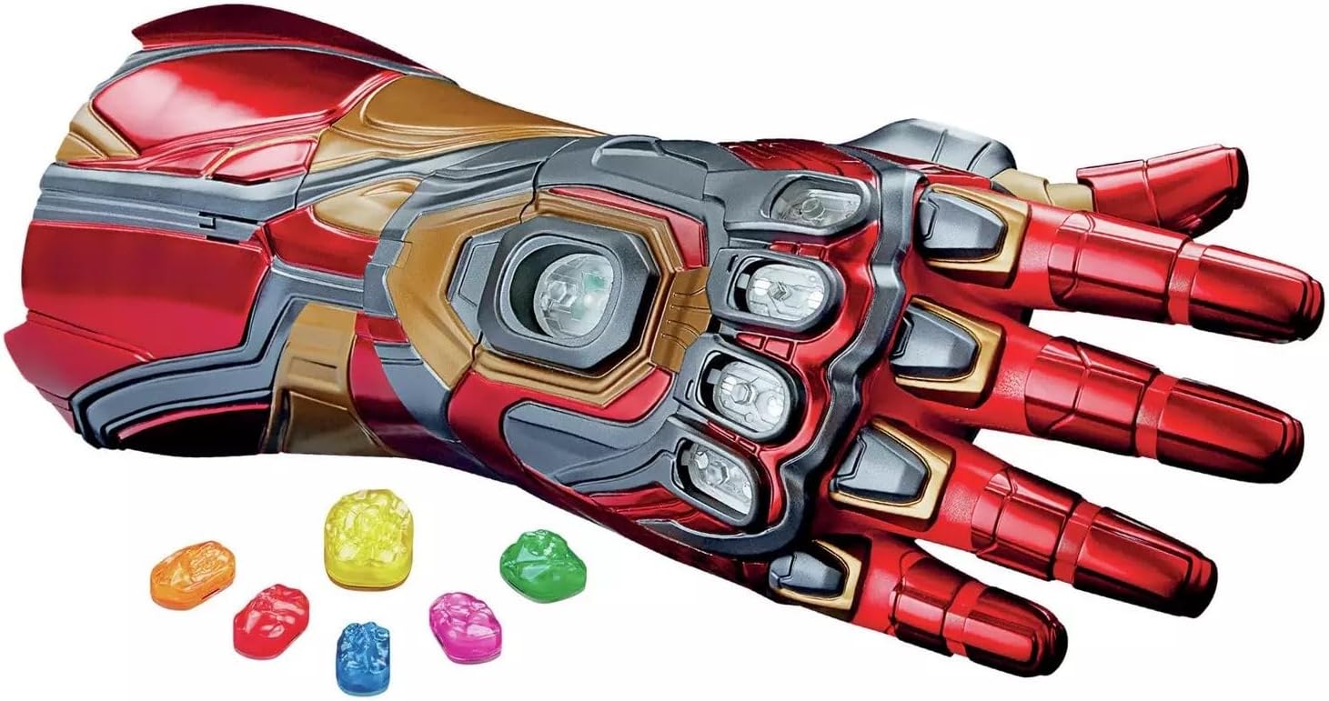 Hasbro F0196,Marvel Legends Series Iron Man Nano-handschoen elektronische vuist met scharnierpunten,Multi kleuren