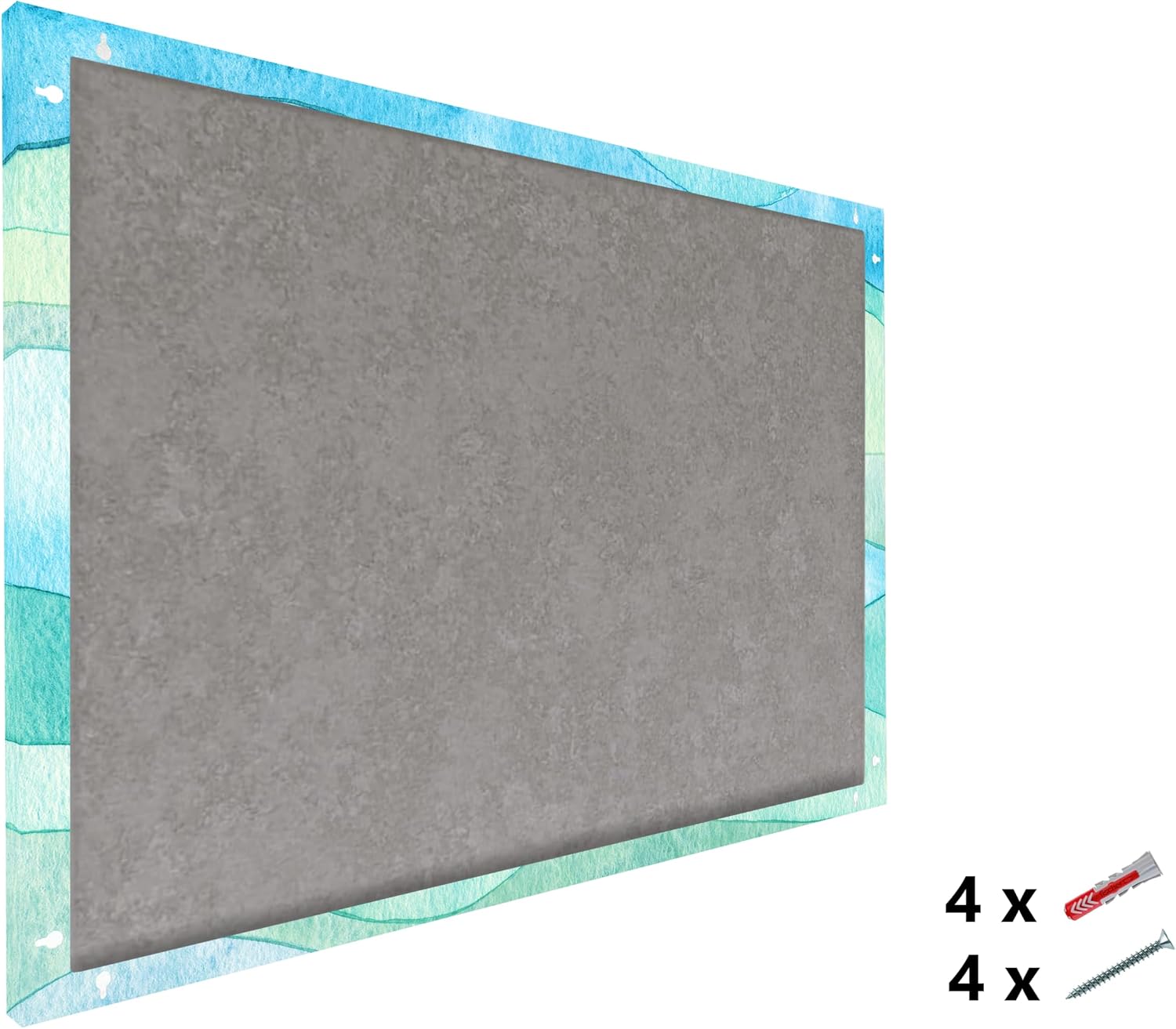 Concept Crystal Magnetic Vision Board - Goal-Setting Dry-Erase Metal Board, 35x24 inch