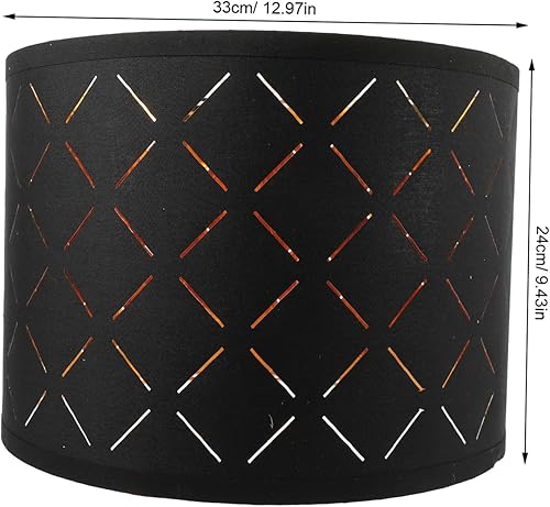 Vista 4 de NOLITOY Pantalla decorativa de lino para lámpara de cocina para pantallas de escritorio y cubierta de lámpara para el hogar