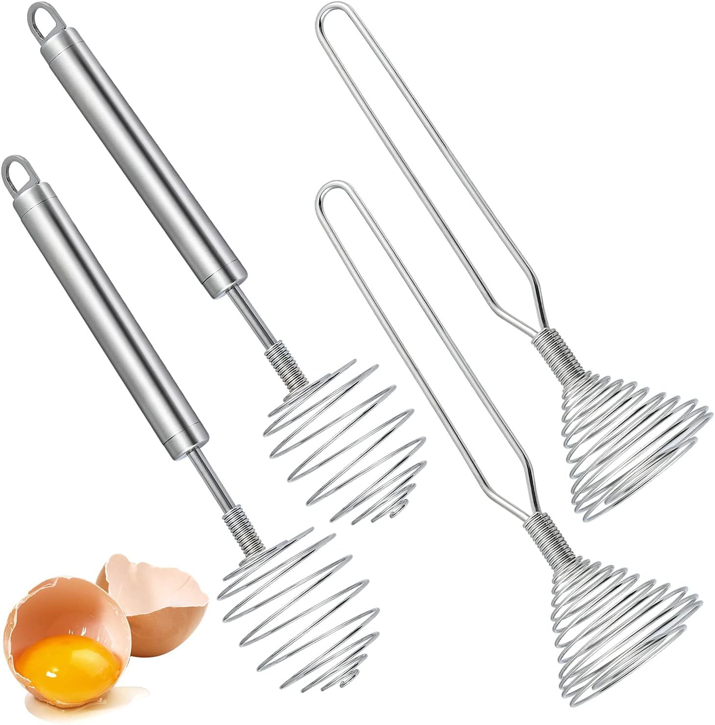 Stainless Steel Manual Egg Beater with Whisk Blender Kuwait Ubuy