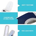 2 Pieces Silicone Toddler Baby Finger Guard with Breathable Wrist Band Thumb Kit to Prevent Children from Sucking Fingers (Blue, Red) gallery image