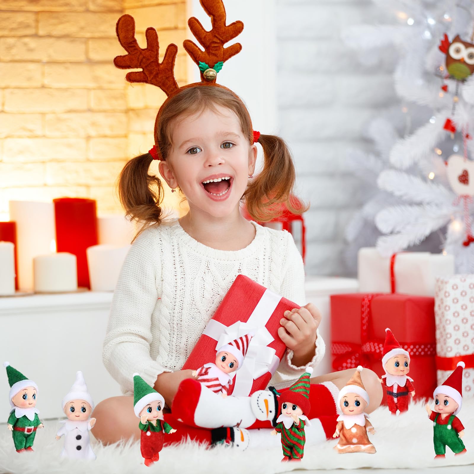 4 PC ADDOBBI Natalizi S Bambola Ng Deo Decorare Decorazioni Natalizie