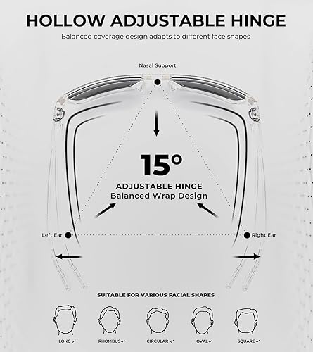 Miniatura 96 de Kaliyadi - Lentes de sol polarizados para hombre, ligeros, con protección ultravioleta, para conducir, pescar y jugar golf