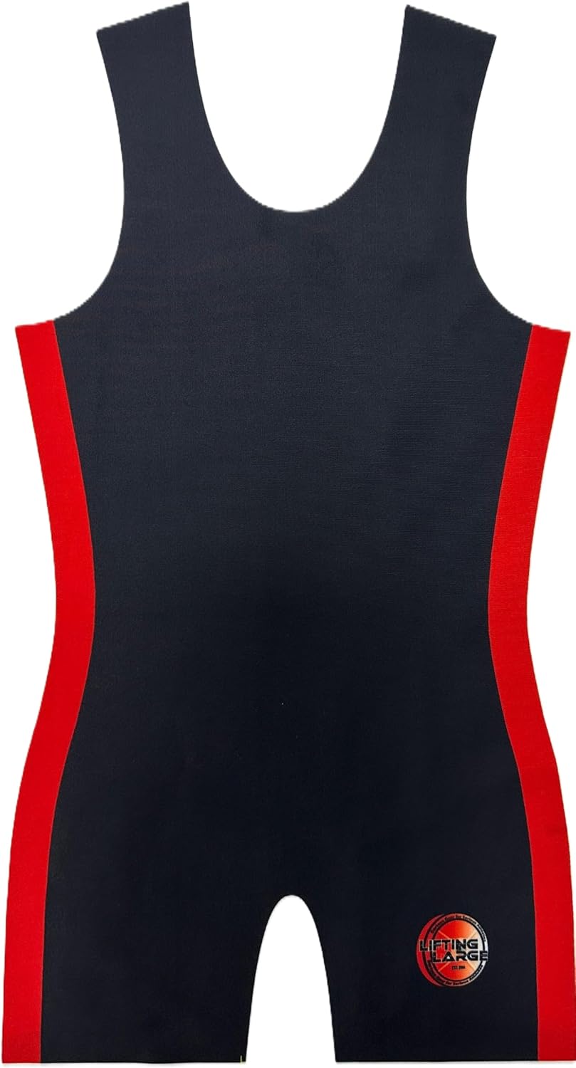Competition Powerlifting Singlet Black and Red - IPF Approved