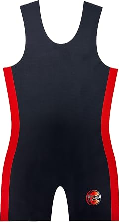 Competition Powerlifting Singlet Black and Red - IPF Approved