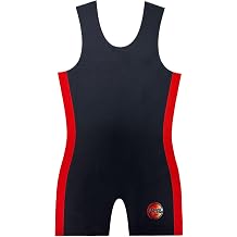 Competition Powerlifting Singlet Black and Red - IPF Approved