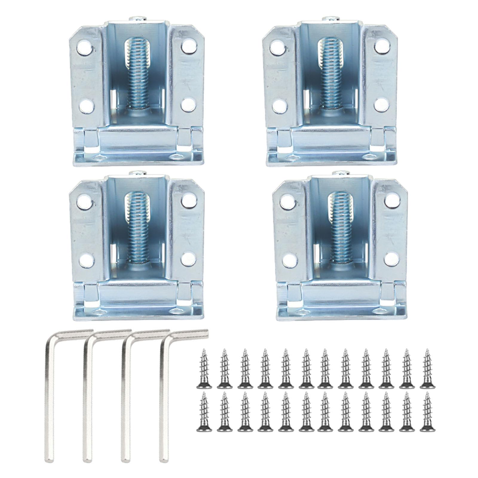 Patas ajustables para gabinete con base antideslizante de metal resistente (Paquete de 4)
