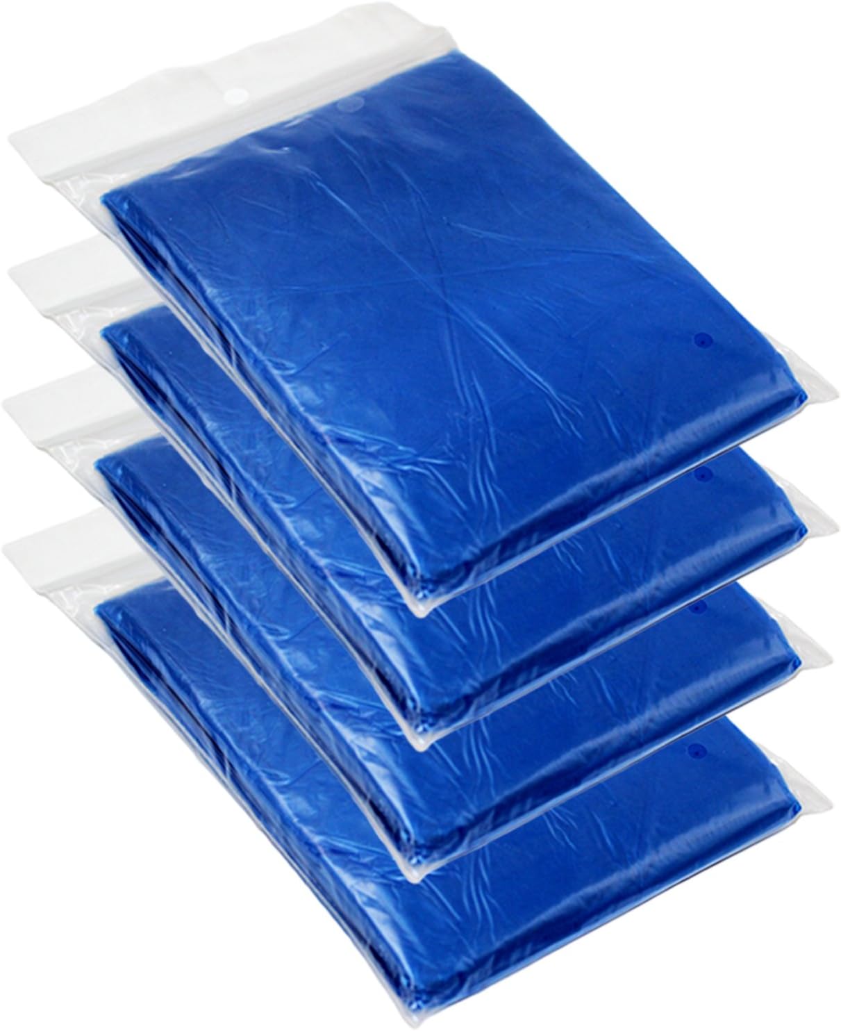 Giftsbynet 4 x adult size emergency rain ponchos for festivals camping and holidays