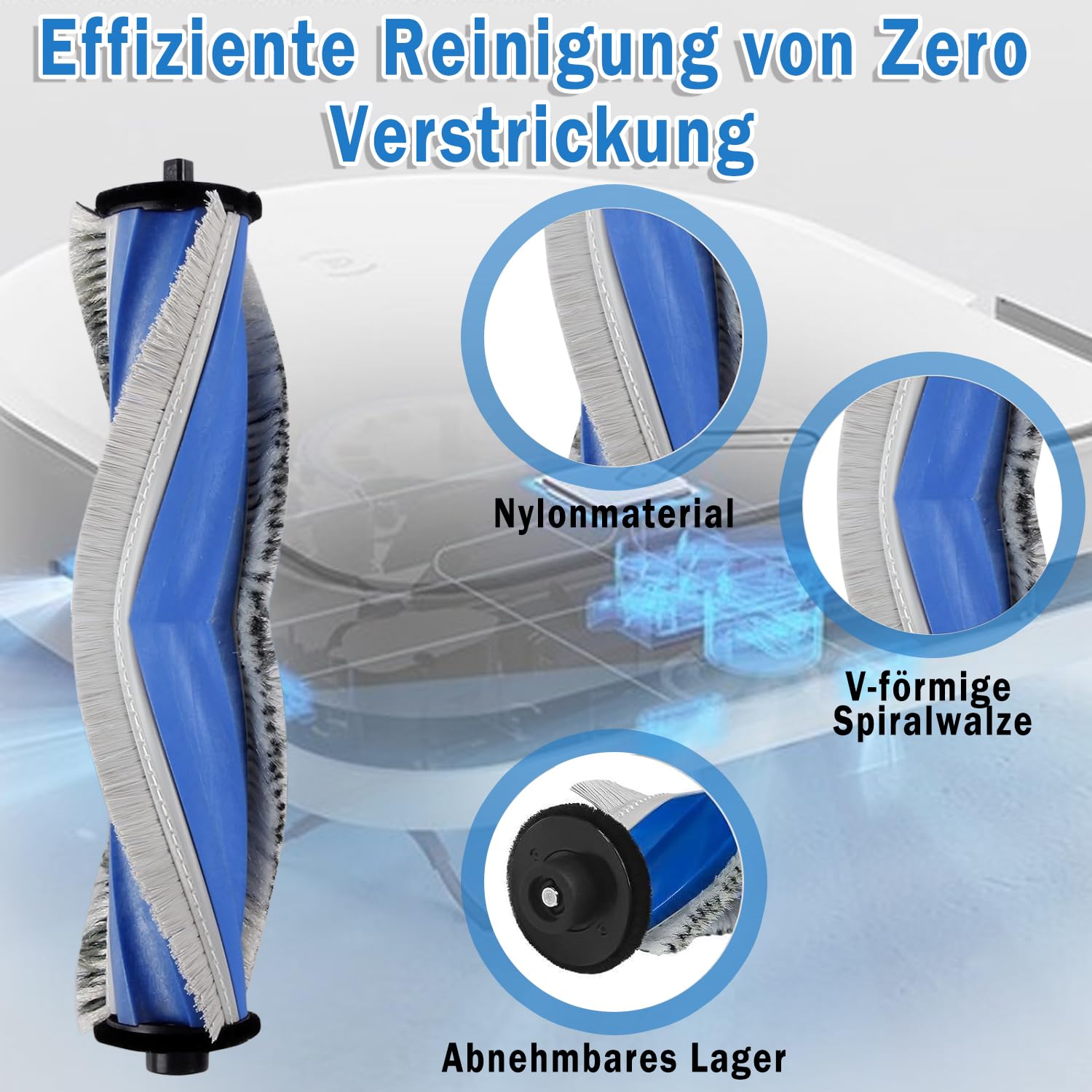 Kit Accessoires Aspirateur Robot ECOVACS DEEBOT X5 Omni/Pro - 1 Brosse, 2 Filtres, 6 Lingettes, 4 Sacs