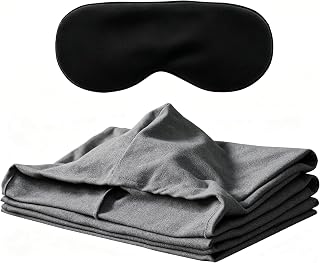 Sleep Pod for Deeper Sleep - Wearable Blanket Hoodie with Eye Mask, Improved Hug Sleeping Pod with Soft Breathable Fabric, Portable Compression Sleeping Bag for Camping, Travel & Home Lounging