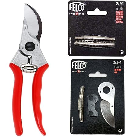 Amazon.com: FELCO 2 Classic - Podadora con muelles de repuesto y kit de  reparación de cuchillas 2/3-1 (3 unidades) : Patio, Césped y Jardín