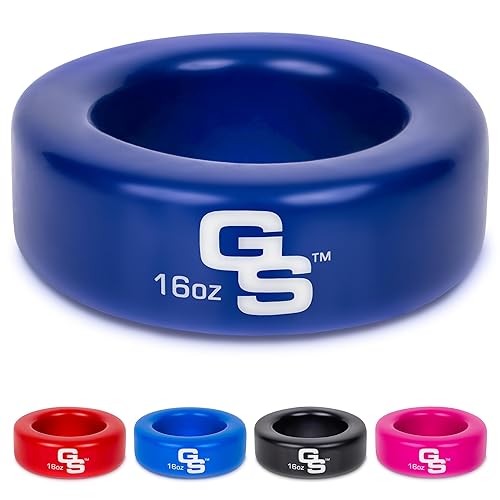 GoSports Baseball and Softball Bat Weight – 16 oz Bat Donut for Youth and Adult, Baseball & Softball Bat Accessories - 16 oz - Navy