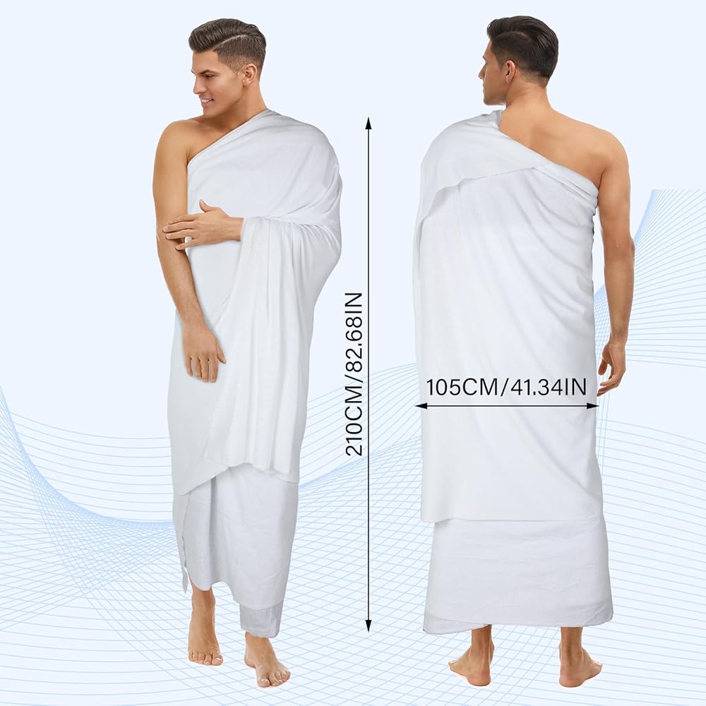 Amazon | Suhine 4ピース Ahram Ihram Ehram メッカ巡礼とウムラ