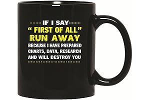 First of All... Run Away Funny Science Research Gift 11oz/15oz Coffee Mug