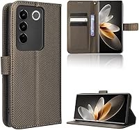 Vista 163 de Case for Honor X7a - Funda de piel sintética con tapa para Honor X7a RKY-LX2, color marrón