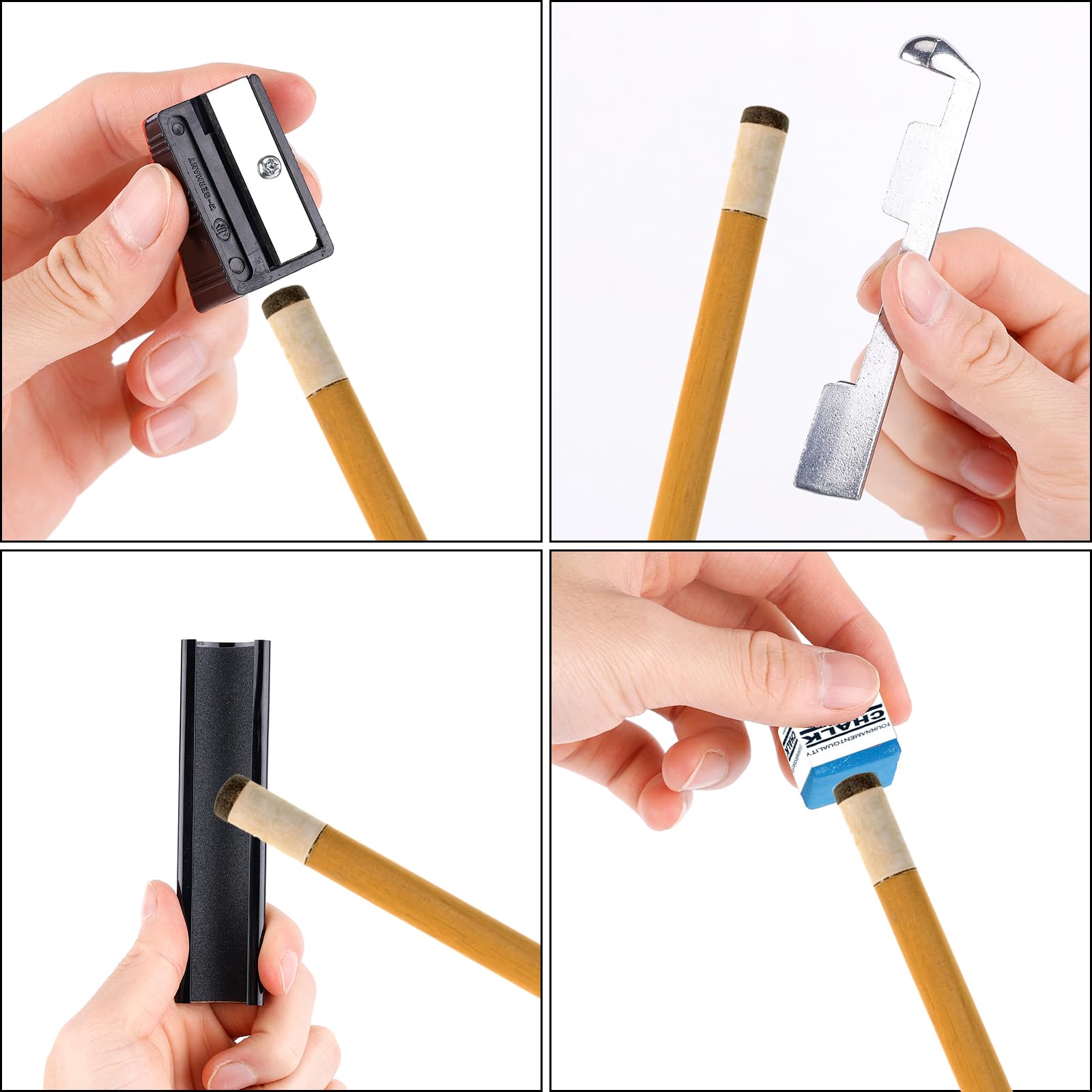 Kit De Réparation Pour Queues De Billard - 20 Pièces De Remplacement De Pointes - Compatible Avec Toutes Les Queues Standards - 10