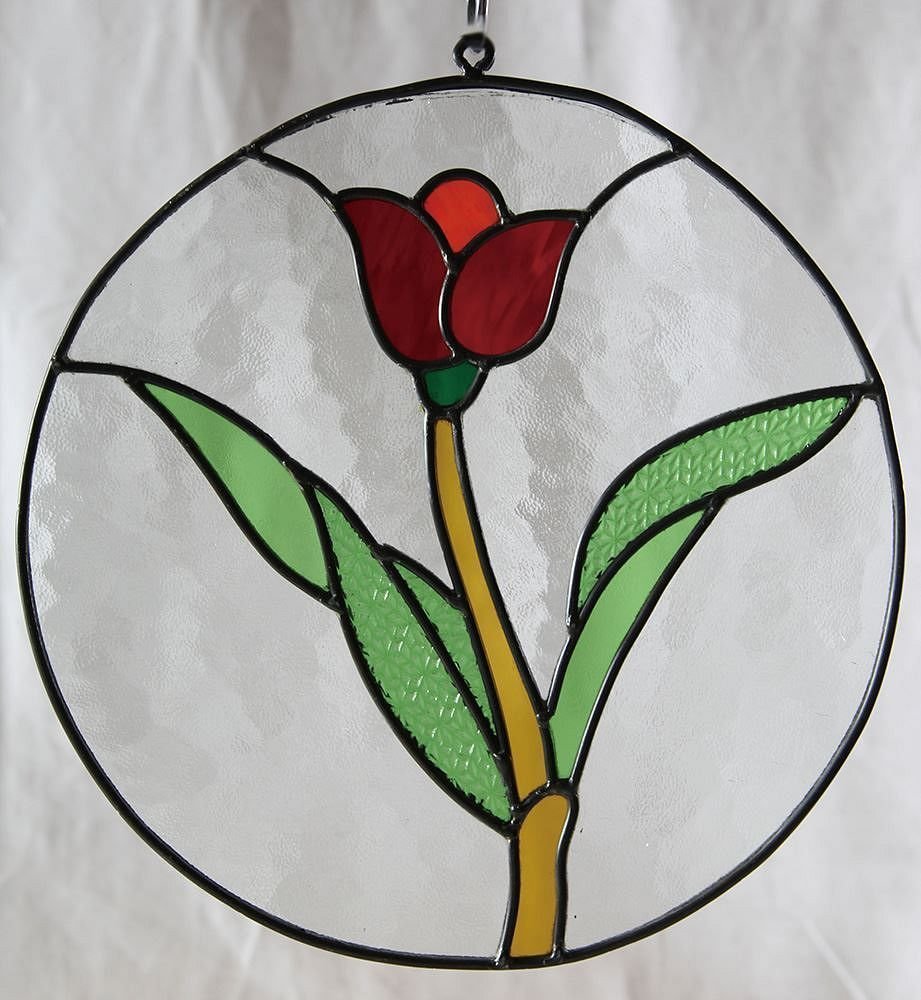Amazon.co.jp: Jarbis ステンドグラス チューリップ丸 : ホーム