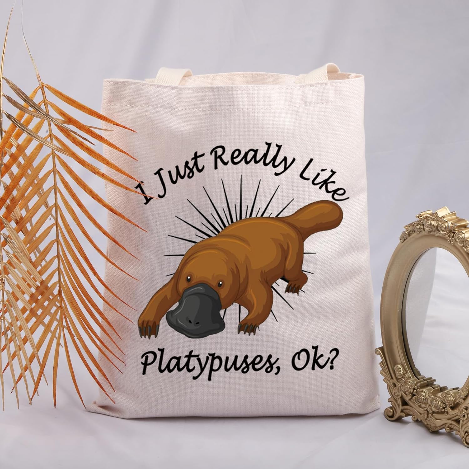 JNIAP Platypus Lover Gift I Just Really Like Platypuses Tote Bag Australian Platypus Gift - Image 4