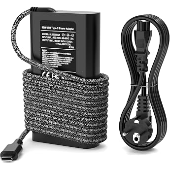BIUBOTY 65W USB C Charging Cable Laptop Charger Power Supply Compatible with HP EliteBook 840 830 850 G5 G6 G7 G8 ProBook 450 440 430 G6 G7 G8 Spectre x360 Chromebook x360 Type C Laptop Power Adapter