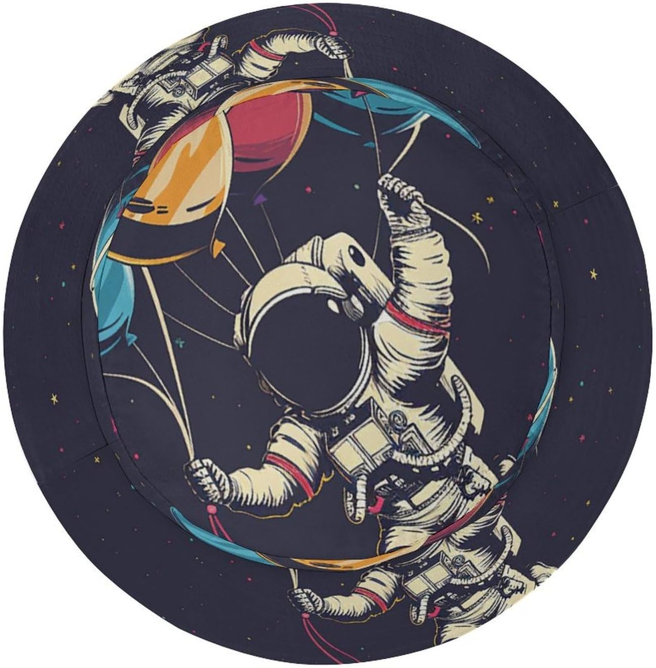 Astronaut in Space Bucket Hat Packable Sun Hats Travel Summer Beach Fisherman Cap for Women Men Teens