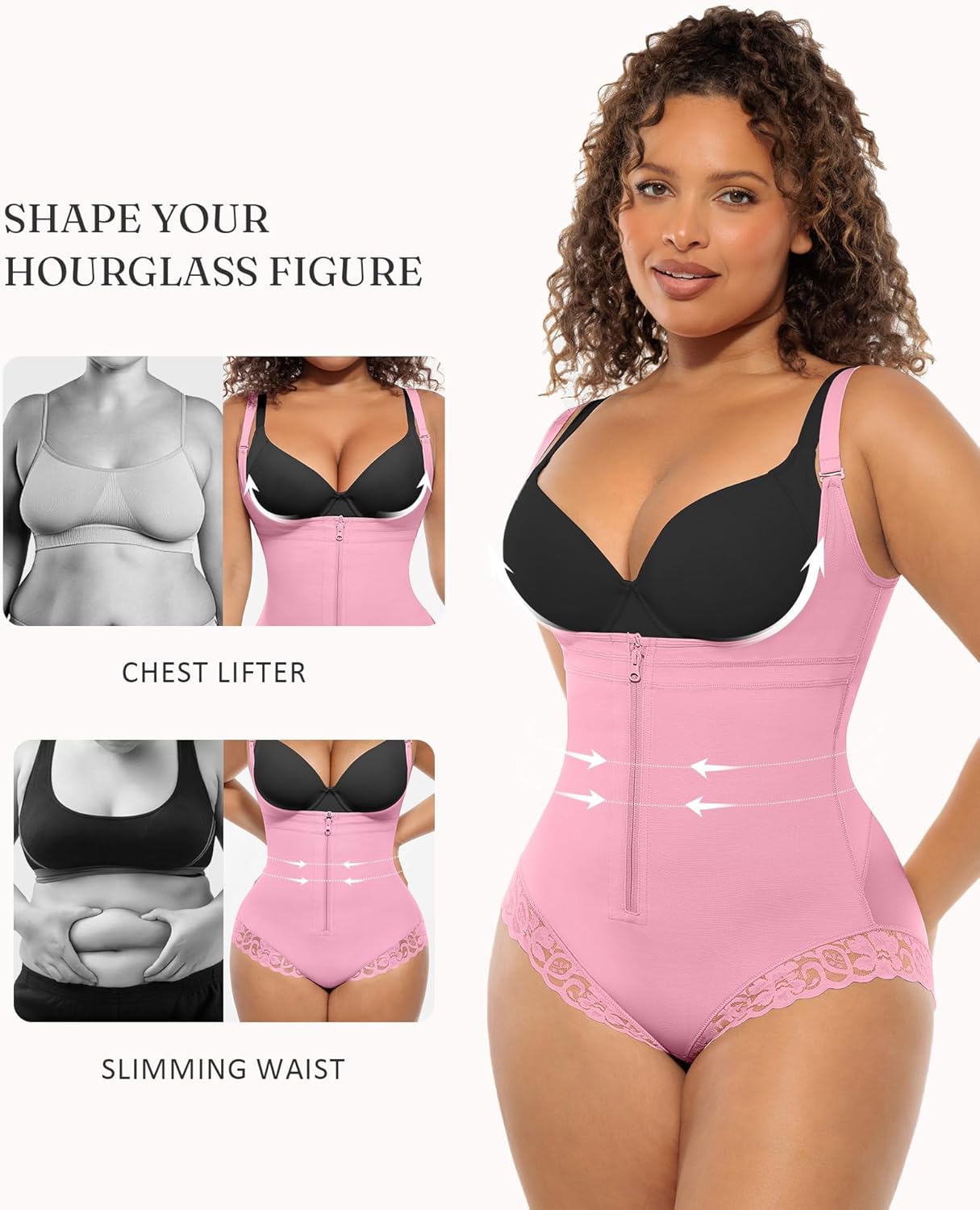 FeelinGirl Women's Faja Body Shaper Postpartum Fajas Colombianas Shapewear Tummy Control Body Shaper Butt Lift Bodysuit - Image 3