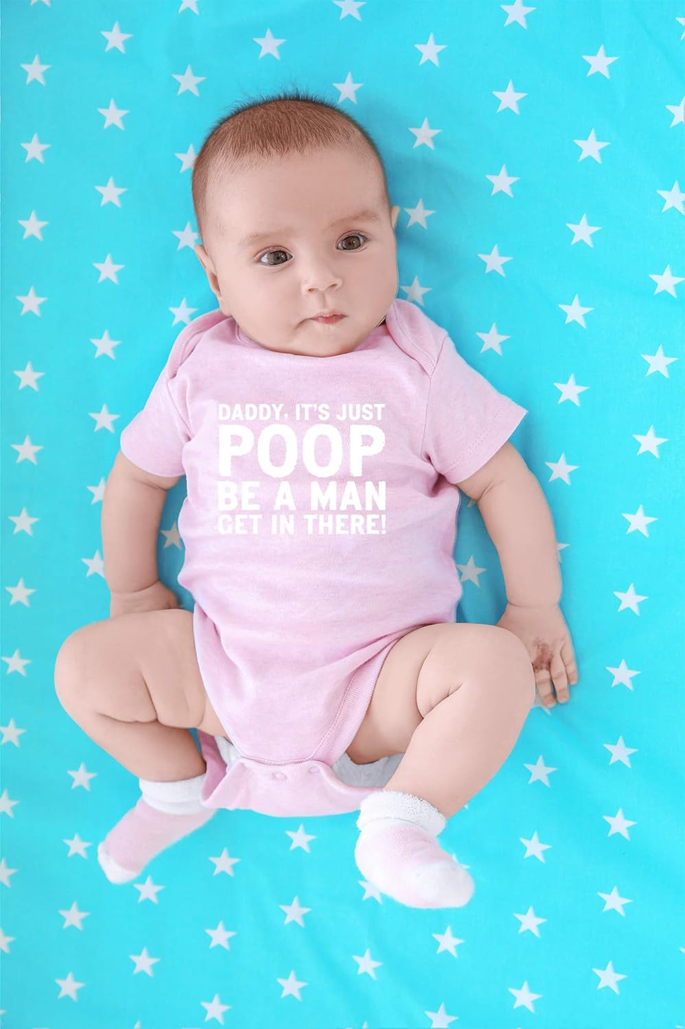 CBTwear Daddy, It's Just Poop - Baby Clothes - Funny Newborn Bodysuit Outfits for Boys and Girls - Image 4