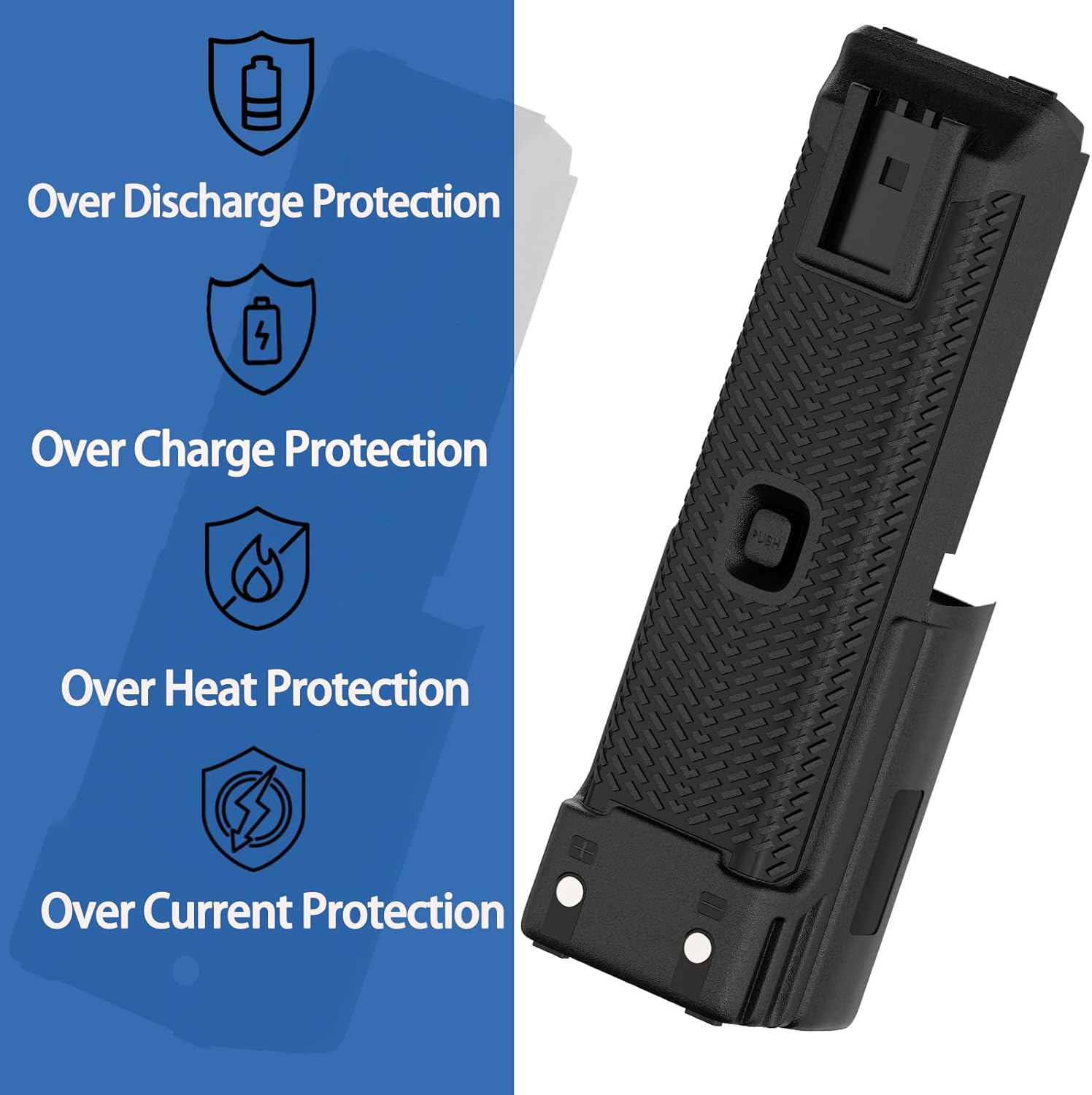 UV-K5 Radio 10000mAh Battery Type-C 2025 New Version Extended Battery Compatible with UV-K58,UV-K5(8), UVK6,UV-K6 Two Way Radio Walkie Talkie Accessories