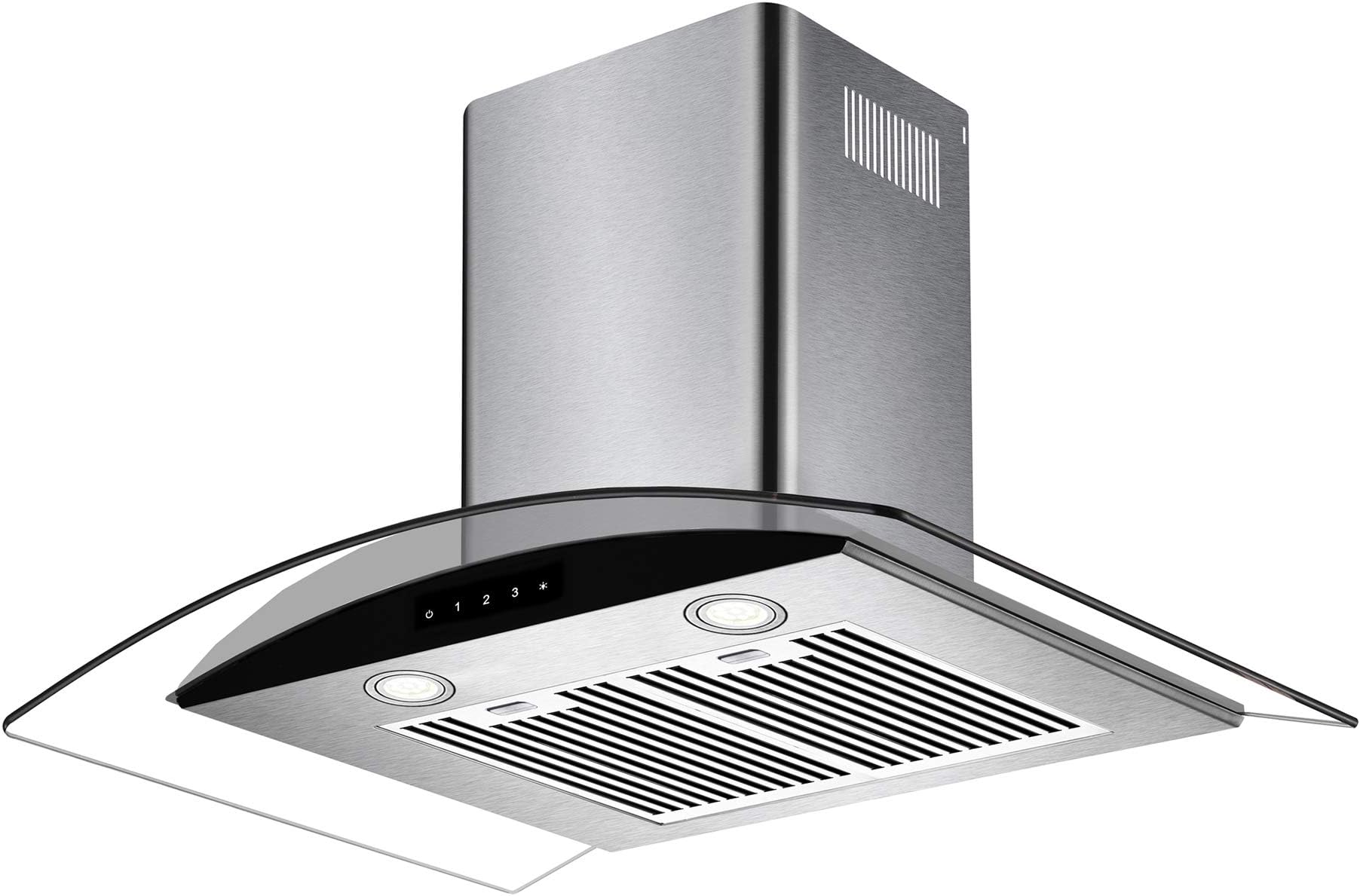 Elsire Azure-60 Chimney Hoods, 60 cm 1150 m³/hr Cooker Hood (Silver)