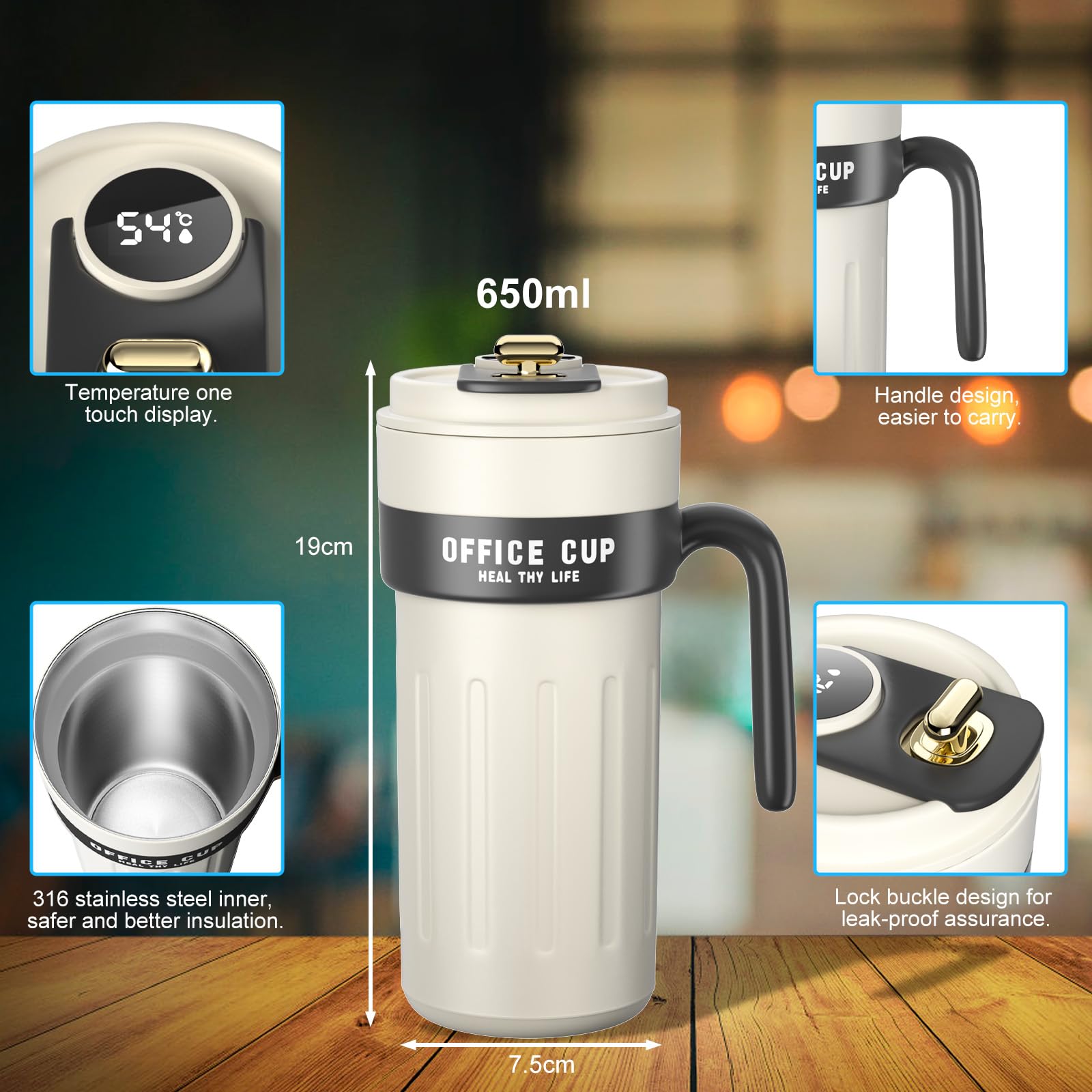 Piccola Mini Tazza Da Viaggio Tazza Da Caffè In Acciaio Inox - Foto 5