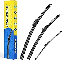 Vista 17 de Juego de 3 limpiaparabrisas de repuesto de fábrica para Volkswagen Atlas 2018-2022, juego de limpiaparabrisas de 26 + 22 + 12 pulgadas (juego de 3)