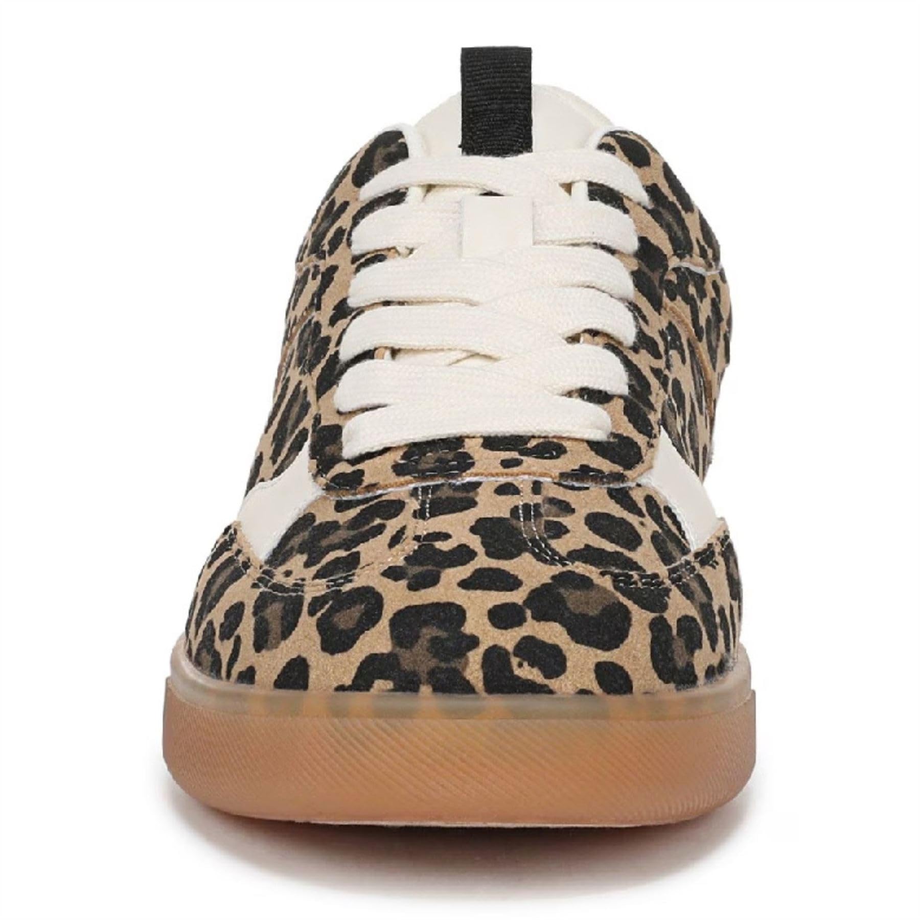 Tenis con cordones marrón leopardo para mujer