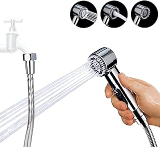 3 Mode Dog Shower Attachment, High Pressure Handheld Sprayer with ON/OFF...