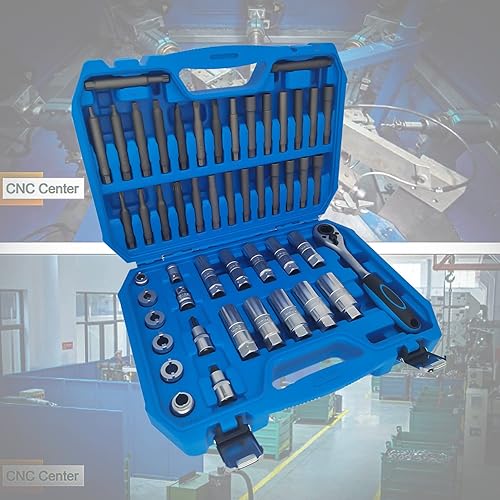 Miniatura 8 de Kit de herramientas de amortiguador de accionamiento, amortiguador de suspensión, herramienta de instalación de extracción de tuercas, kit de llave