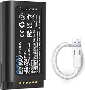 E340 Battery Compatible for eufy Video Doorbell E340, 7000mAh High Capacity Replacement Battery for E340 Video Doorbell