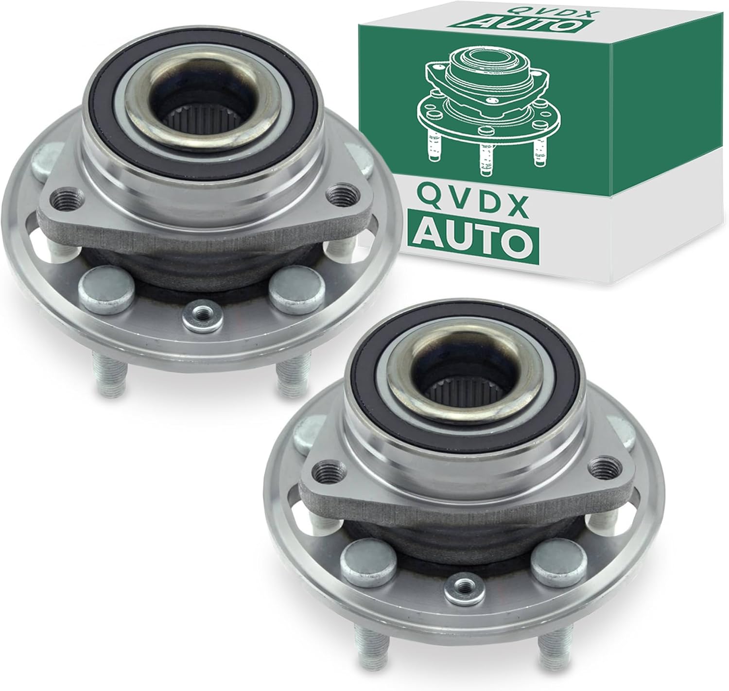 513288 Pair Front/Rear Wheel Bearing Hub Assembly | Compatible with Chevy Malibu, Chevy Impala, Chevy Equinox, GMC Terrain Buick, Cadillac XTS