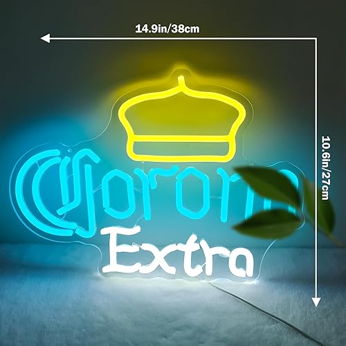 Miniatura 2 de Letrero de neón de cerveza para pared, luces LED de barra de neón para hombre, cueva, hogar, bar, fiesta, club, dormitorio, pared, decoración retro