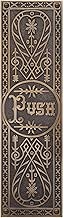 Naiture Traditional Brass Push Plate in Antique Brass Finish - coolthings.us