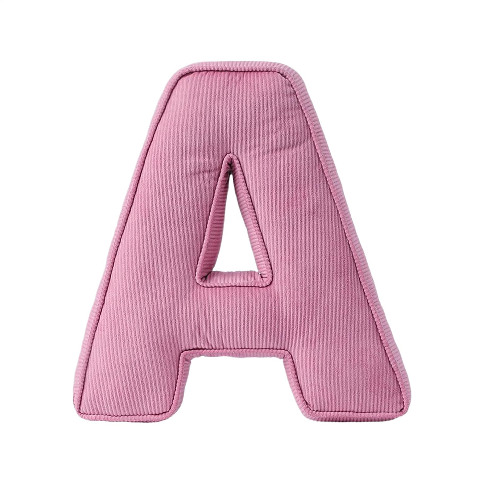 Coussin douillet alphabet pour décoration lit canapé et terrasse extérieure
