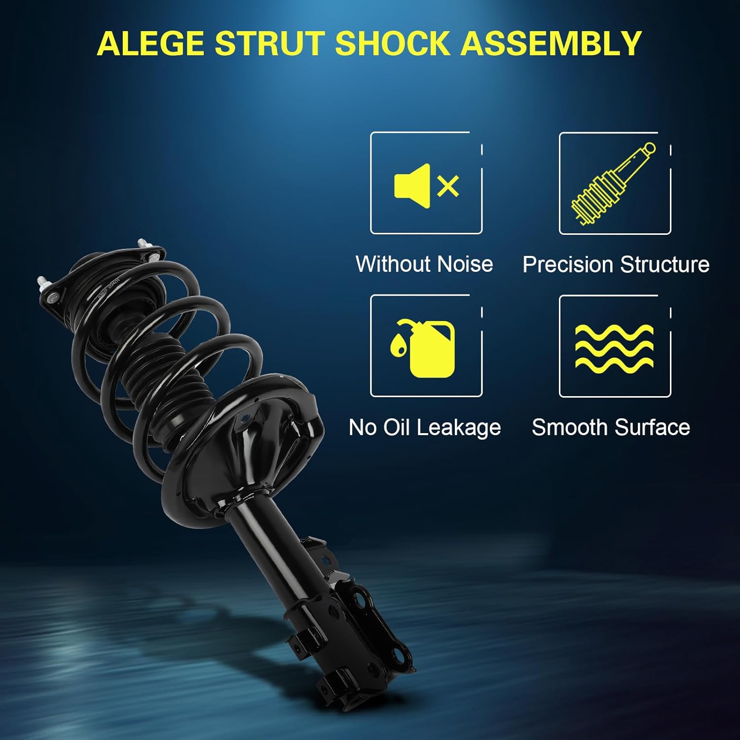 Front Left and Right Struts Assembly Shock Absorber with Coil Spring for Kia Forte 2010-2013 for Kia Forte Koup 2010-2013 for Kia Forte5 2012-2013,172721 172720