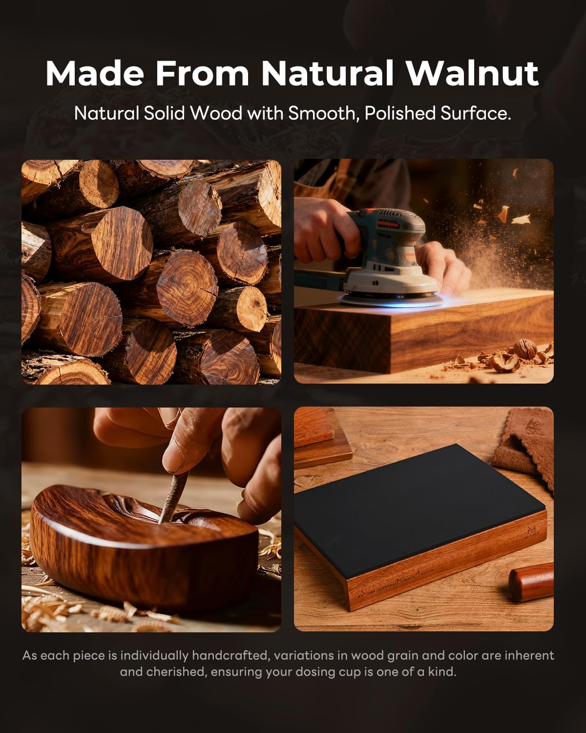 Espresso Tamping Mat, Coffee Tamper Mat,Food-Grade Silicone & Wood Coffee Mat,Non-Slip Waterproof Tamping Pad for Espresso Machine,Coffee Bar Accessories Organizer,9.21"x7.24"