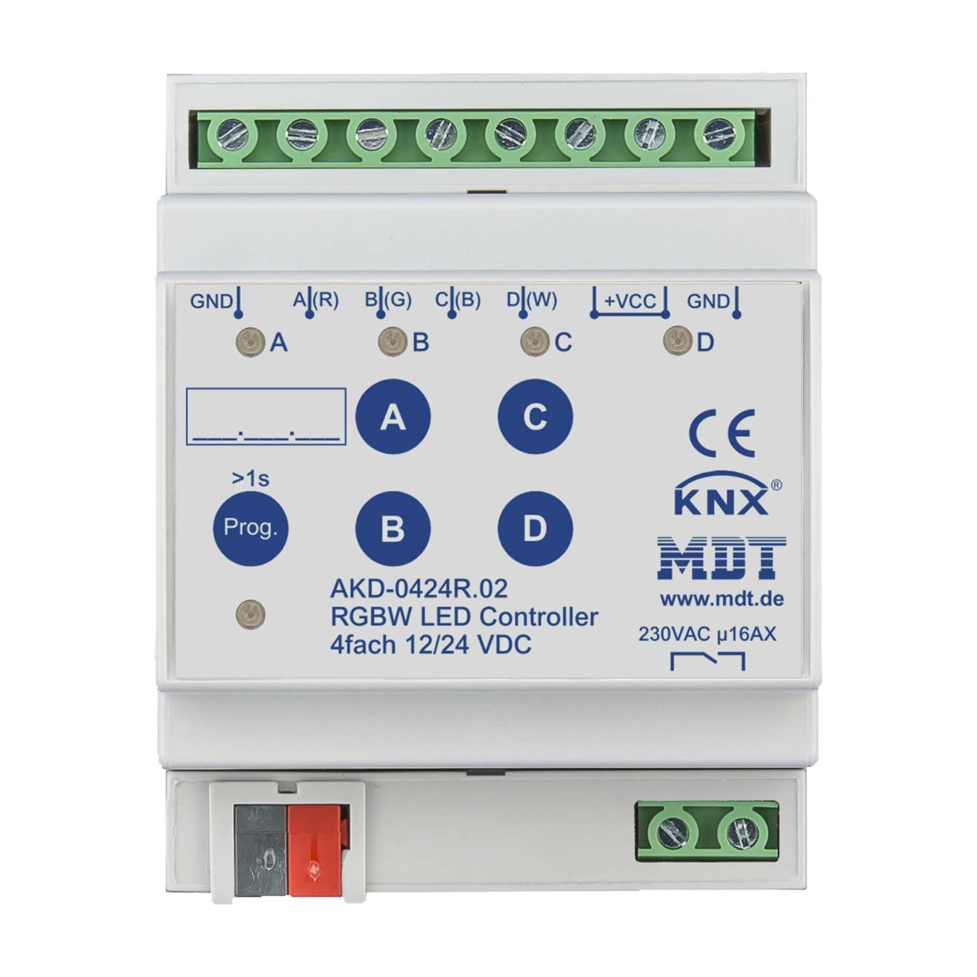 MDT technologies LED Controller 4-Kanal 4/8A, RGBW, REG AKD-0424R.02