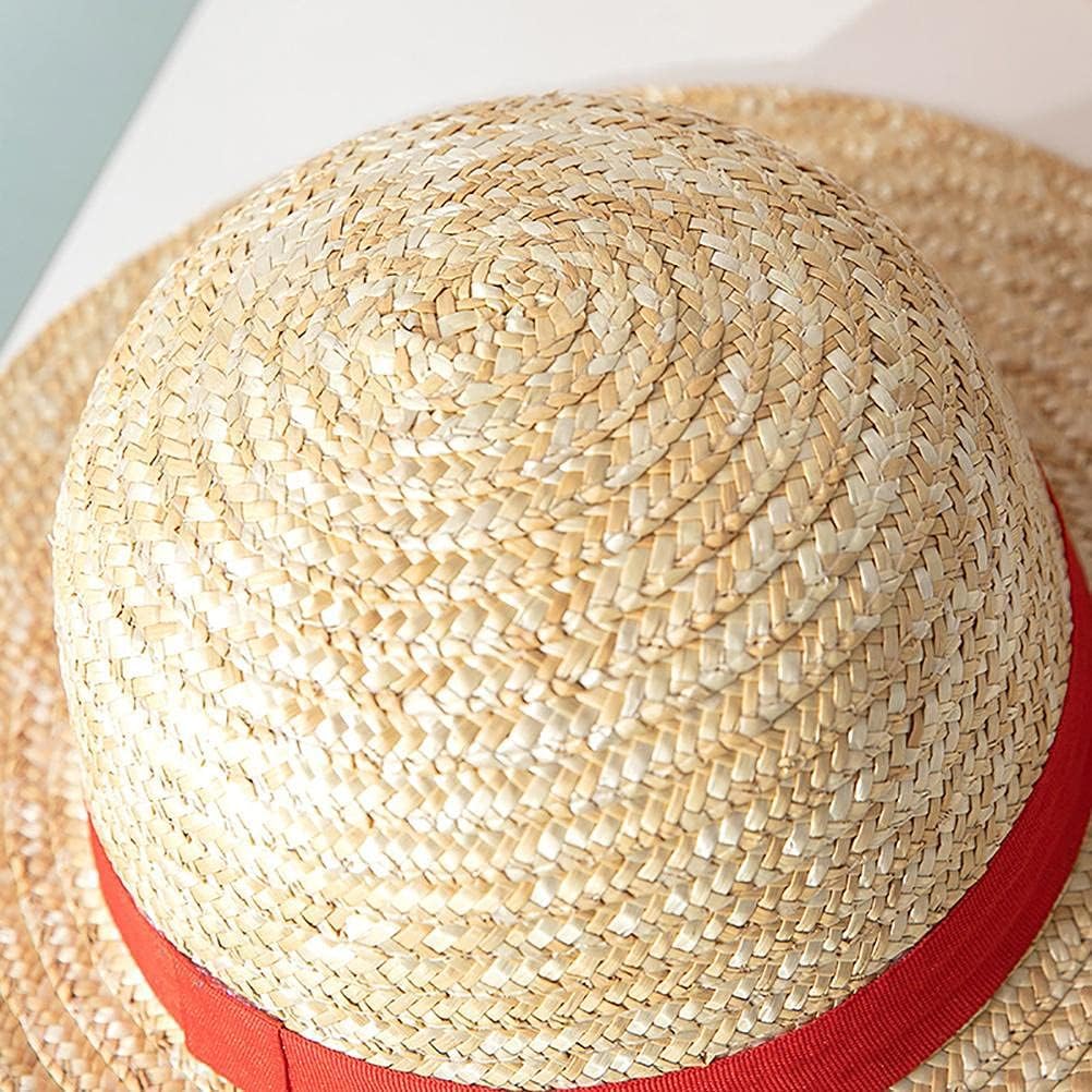 Strohhut aus der erfolgreichen Serie, Ruffy Luffy Piece, Anime Cosplay Kostüm Sonnenhut Anime Kinder & Erwachsene