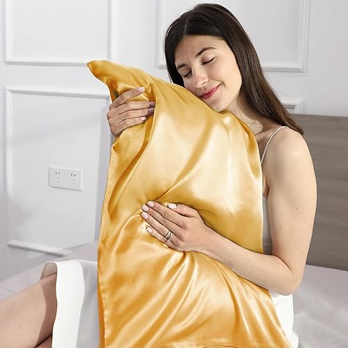 Vista 35 de Silmer Funda de almohada 100% seda de morera para cabello y piel, ambos lados 22 Momme 800 hilos funda de almohada con cremallera oculta, ultrasuave