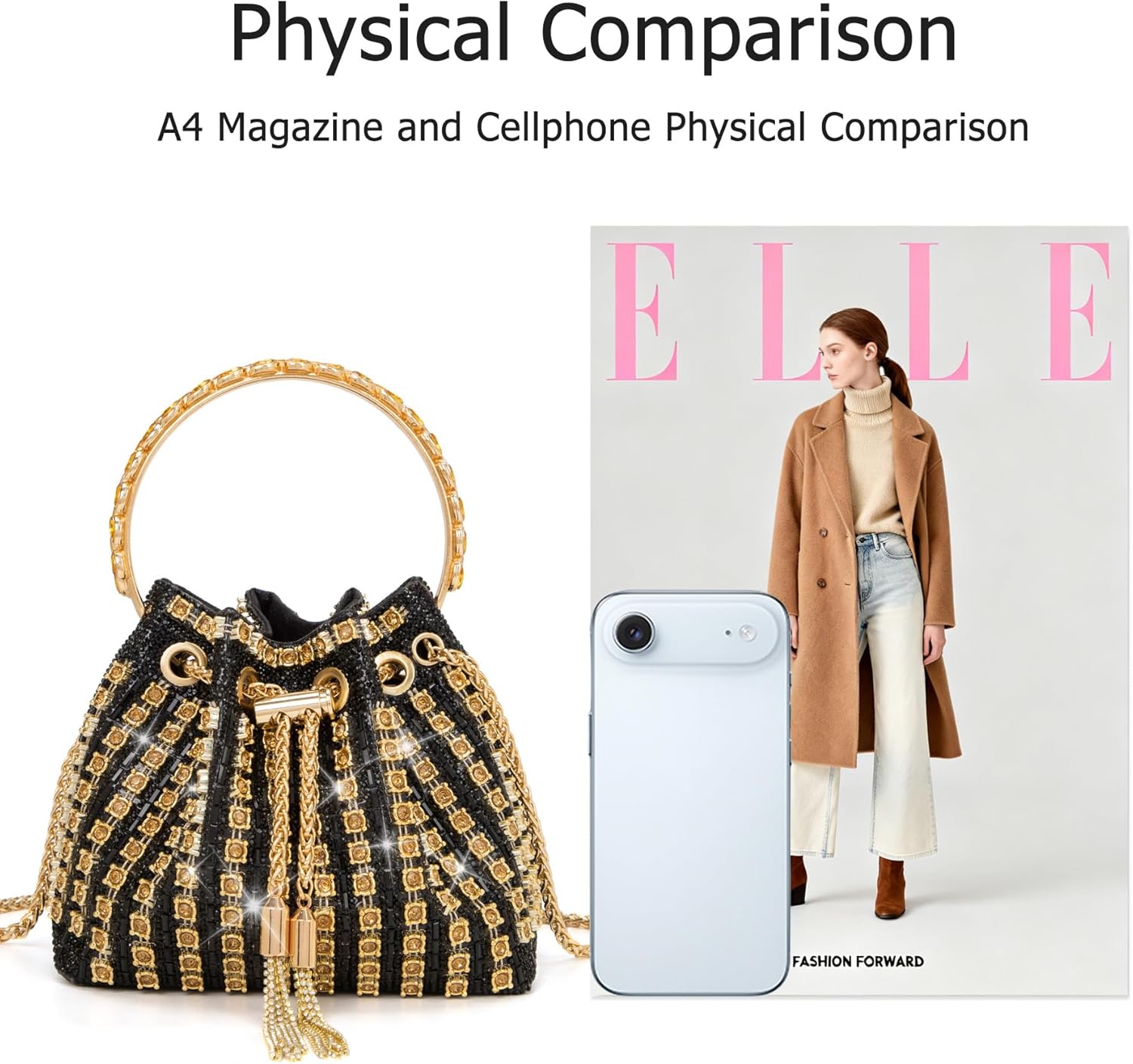 Sparkly Diamond Evening Bag Clutch Purses for Women Rhinestone Purse Glitter Handbag for Party Prom Cocktail Wedding - Image 6