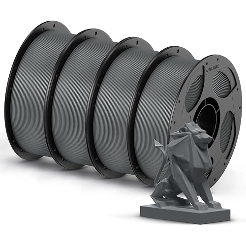 ANYCUBIC PETG Filament 1.75mm Bundle, 4KG, Reusable Spool, Texture Grey